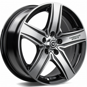 Felga aluminiowa Carbonado GTRSPORTS1 5x112 15x6,5 ET38 BFP - Black Front Polished