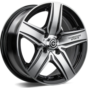 Felga aluminiowa Carbonado GTRSPORTS1 4x98 4x10015x6,5 ET35 BFP - Black Front Polished