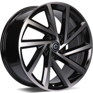 Felga aluminiowa Carbonado Coin 5x112 17x7,5 ET40 BFP - Black Front Polished