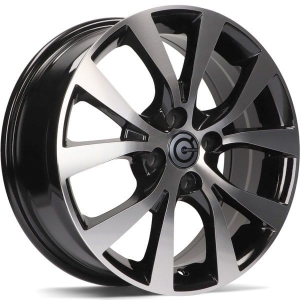 Felga aluminiowa Carbonado ENERGY 4x100 15x6,5 ET38 BFP - Black Front Polished