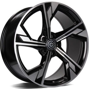 Felga aluminiowa Carbonado Future 5x112 18x8 ET35 BFP - Black Front Polished