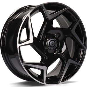 Felga aluminiowa Carbonado Clipper 4x108 15x6,5 ET40 BFP - Black Front Polished