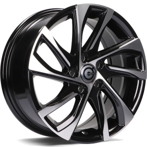 Felga aluminiowa Carbonado Torino 5x98 16x6,5 ET39 BFP - Black Front Polished