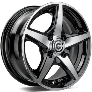 Felga aluminiowa Carbonado Crow 4x98 4x10013x5,5 ET30 BFP - Black Front Polished