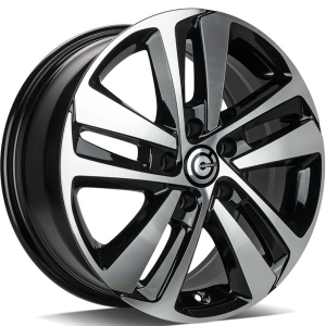 Felga aluminiowa Carbonado Strasbourg 5x108 16x7 ET45 BFP - Black Front Polished